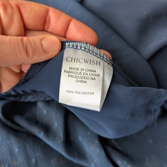 Chicwish Glory of Love Star Printed Maxi Dress in Navy NWOT size XL - Picture 9 of 10